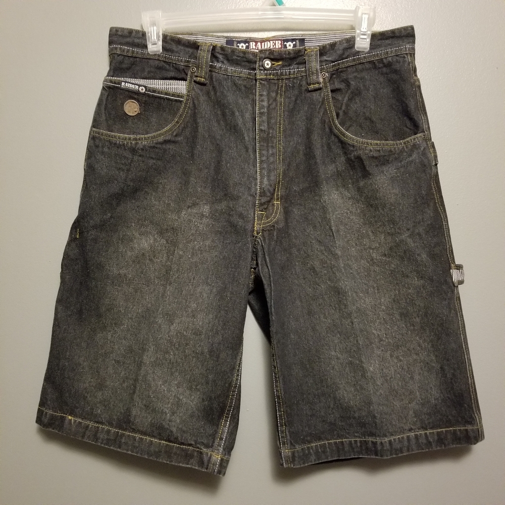 Raider Jean Co. dark denim jean shorts size 36